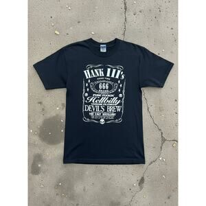 Hank Williams III Hellbilly Devil’s Brew Graphic Tee – Black Medium